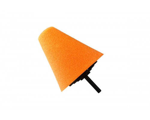 Губка полировочная оранжевая 80 мм на шпинделе 6мм
