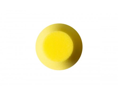 Губка полировочная желтая 80 мм на шпинделе 6 мм