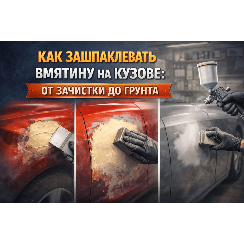 Как зашпаклевать вмятину на кузове: от зачистки до грунта