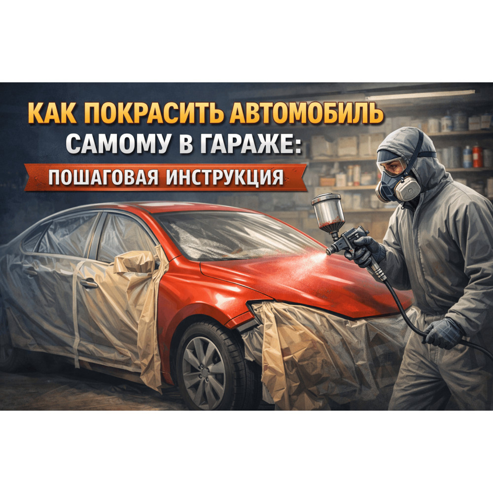 Как покрасить автомобиль самому в гараже: пошаговая инструкция