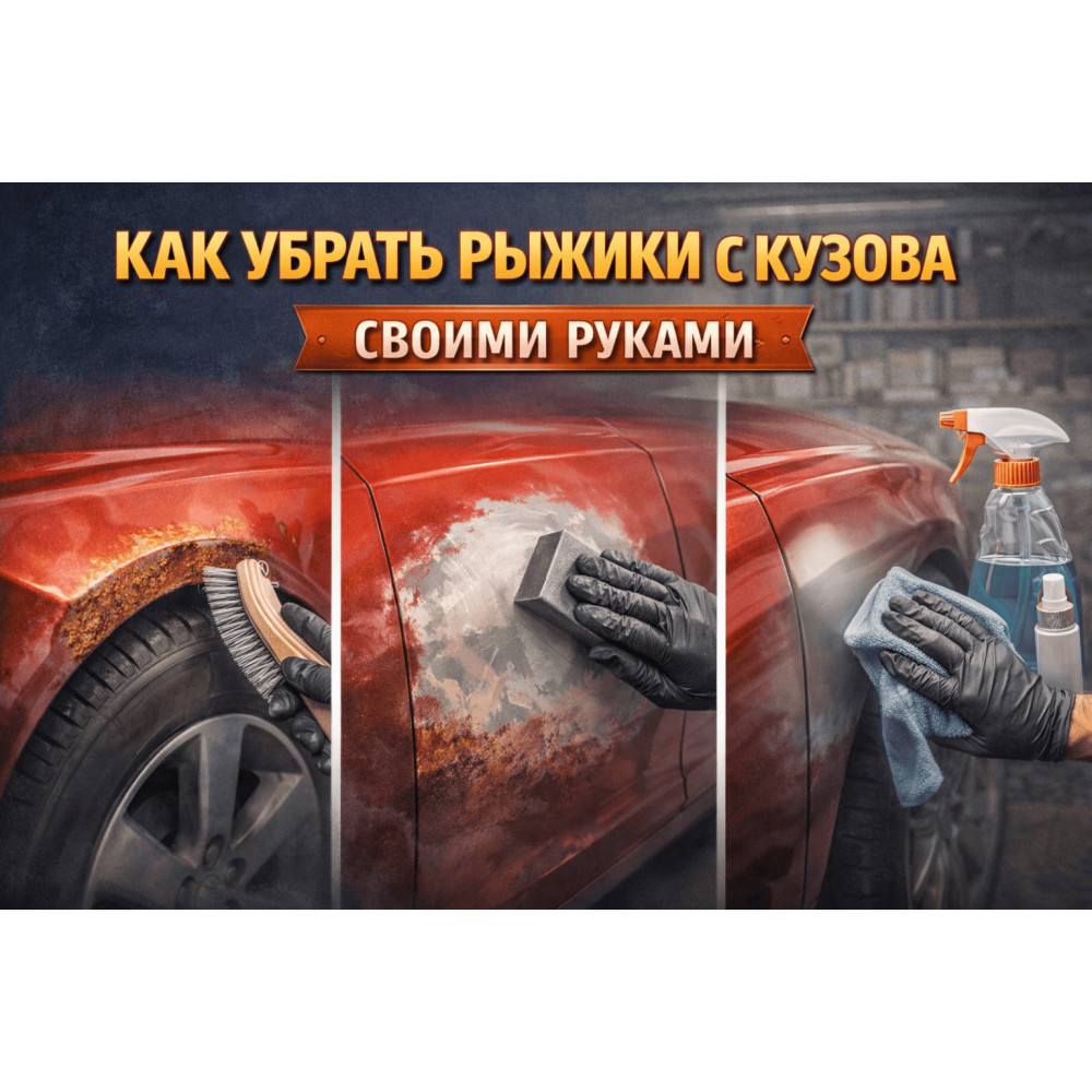 Как убрать рыжики с кузова своими руками