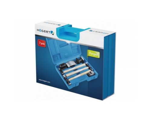 HOEGERT Набор молотков рихтовочных для кузовных работ  HOEGERT Набор молотков рихтовочных для кузовных работ