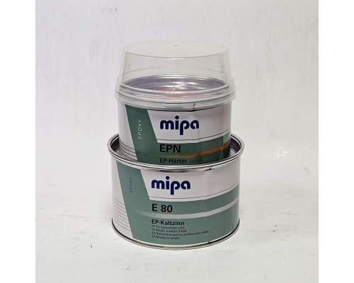 MIPA E 80 EP-Kaltzinn Шпатлевка жидкое олово с отвердителем EPN EP-Härter normal 1,5кг