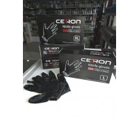 CETRON NG Pro Нитриловые перчатки черные одноразовые 50 пар (упаковка) (XL)