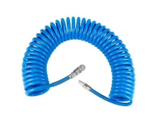 Шланг спиральный для воздуха с фитингами 6,5х10мм 5м (PU) "H-D"