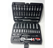 Набор инструмента 1/4" (56 пр.) CrV H-D