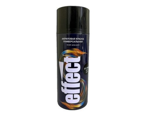 Краска акриловая EFFECT Acrylic Spray Paint RAL 9005 чёрная глянцевая 400 мл, аэрозоль
