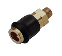 Быстроразъем пневматический с обратным клапаном, наружная резьба 1/4 (латунь) H-D