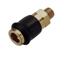 Быстроразъем пневматический с обратным клапаном, наружная резьба 1/4 (латунь) H-D
