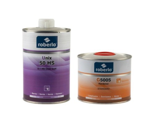 ROBERLO UNIX 50 HS Лак бесцветный 1л + 0,5л (G5005)