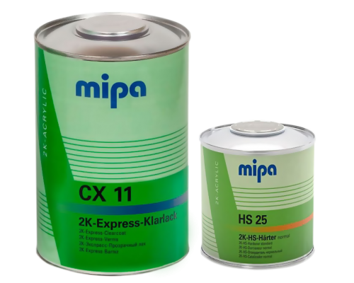 Mipa CX 11 2K экспресс-лак с отвердителем HS 25 1,5л