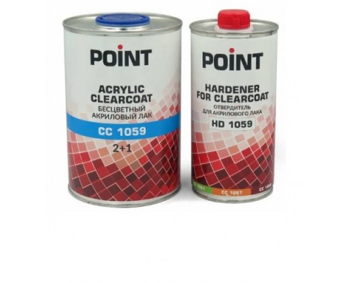 POINT CC1059 Acrylic Clearcoat 2+1 лак 1л + 0,5л отвердитель HD1059