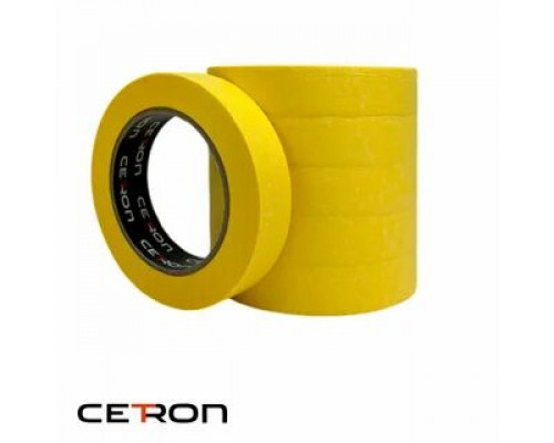 Малярная лента Cetron PRO желтая, 24мм х 50м