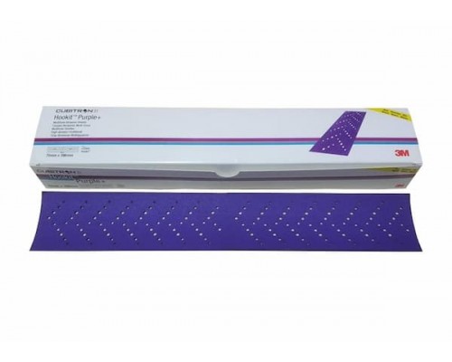 3M 737U Cubitron II Hookit Purple+ Полоска абразивная 70мм x 396мм P80-400 (120)