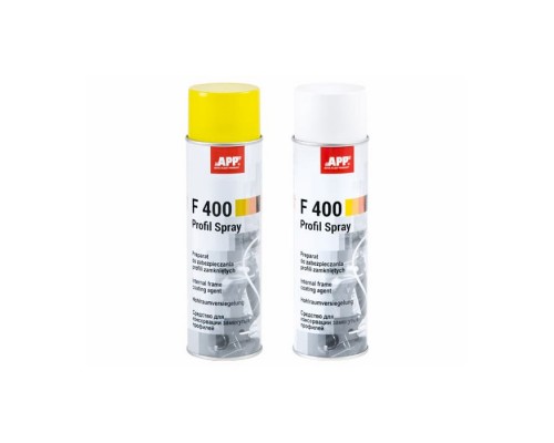 APP F400 Profil Spray Средство для предохранения закрытых профилей (аэрозоль) 0,5л (Прозрачный) APP F400 Profil Spray Средство для предохранения закрытых профилей (аэрозоль) 0,5л (Прозрачный)