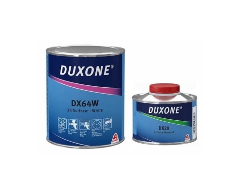 DUXONE DX64 HS Грунт-наполнитель акриловый 1 л + 0.25л (DX20) (Белый)