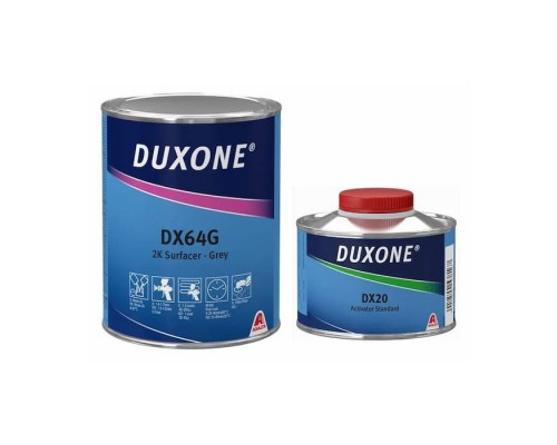 DUXONE DX64 HS Грунт-наполнитель акриловый 1 л + 0.25л (DX20) (Серый)