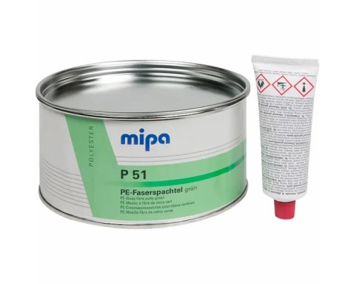 MIPA P51 PE-Faserspachtel Шпатлевка стекловолокнистая зеленая 1,8кг