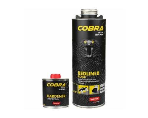 NOVOL COBRA TRUCK BEDLINER Защитное покрытие чёрное 0.6 + 0.2л