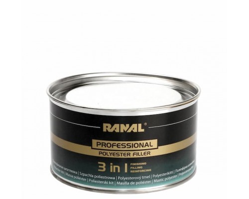 RANAL PROFESSIONAL 3 in 1 Полиэфирная наполняющая шпатлевка 1,9 кг