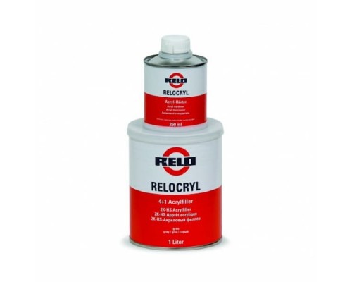 RELO Relocryl HS 4+1 Грунт акриловый 1л + 0,25л (Чёрный)