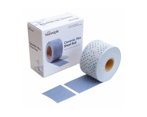 SUNMIGHT Ceramic Film Sheet Roll Наждачная бумага на липучке 70мм x 70мм (квадрат) (120)