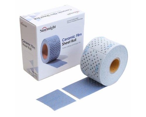 SUNMIGHT Ceramic Film Sheet Roll Наждачная бумага на липучке 70мм x 70мм (квадрат) (120)