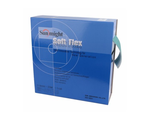 SUNMIGHT L312T FILM SOFT FLEX Абразивный материал на поролоне 114х125мм 1шт (240)