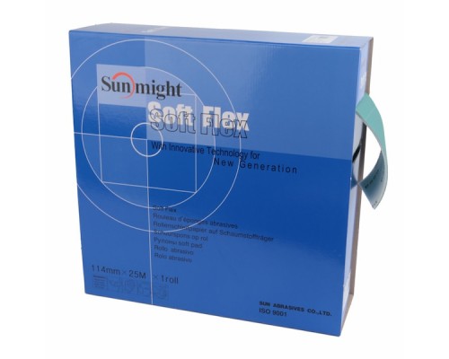 SUNMIGHT L312T FILM SOFT FLEX Абразивный материал на поролоне 114х125мм 1шт (240)