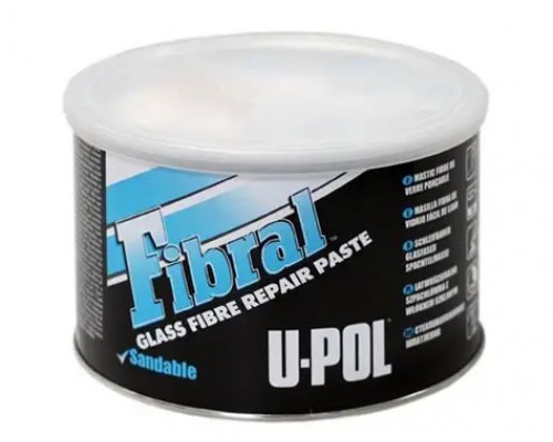 Шпатлёвка U-POL FIBRAL LITE со стекловолокном облегчённая 1л