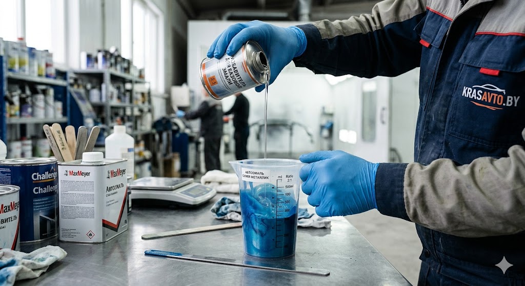Разбавитель для автоэмали — контроль вязкости при покраске авто